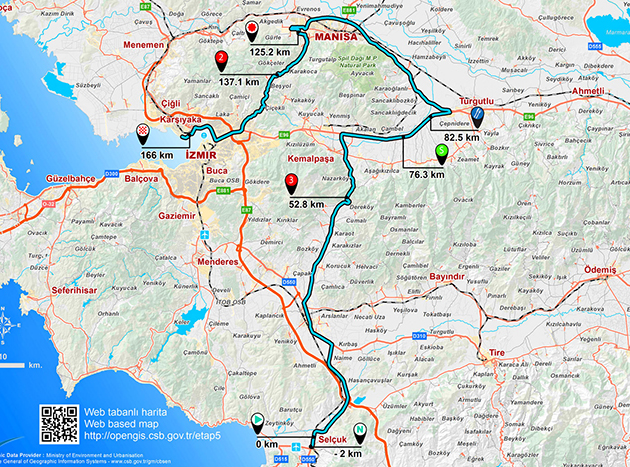 Tour of Turkey stage 5 map